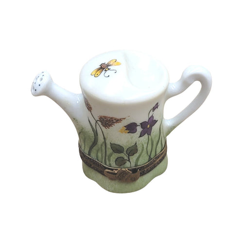 Watering Can Garden Delight Porcelain Limoges Limoges Box garden flowers French Trinket Box