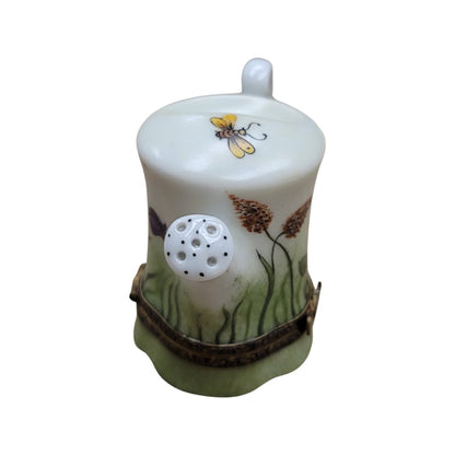 Watering Can Garden Delight Porcelain Limoges Limoges Box garden flowers French Trinket Box