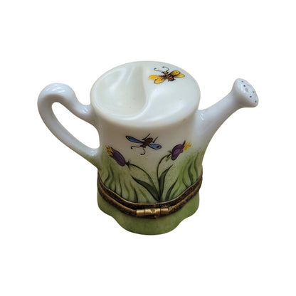 Watering Can Garden Delight Porcelain Limoges Limoges Box garden flowers French Trinket Box