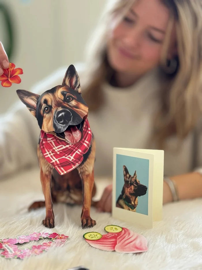 German Shepherd Pop-Up Pet Card