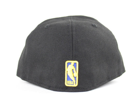 Golden State Warriors New Era 59Fifty Fitted Hat (Black Blue Yellow Gray Under Brim)