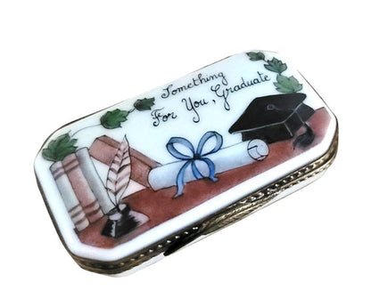 Graduation Celebration Limoges Box Porcelain Limoges professional graduation French Trinket Box
