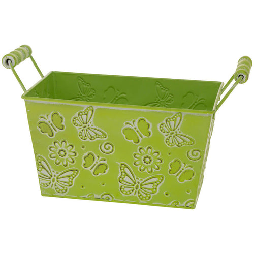 Green Butterfly Rectangle Tin