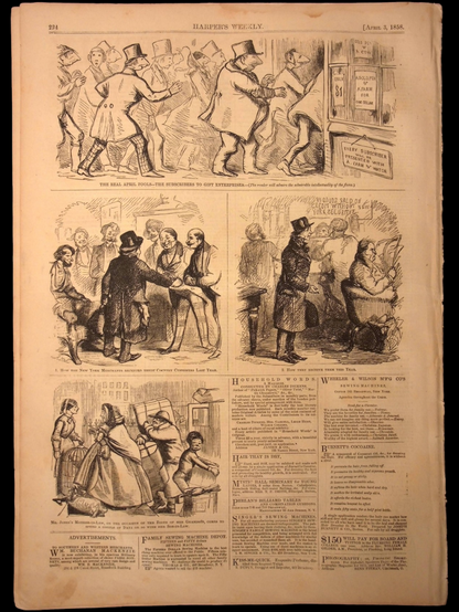 Harper's Weekly (From Bound Archival Volume) — Apr. 3rd, 1858