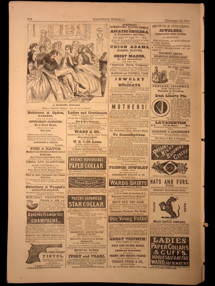 Harper's Weekly (From Bound Archival Volume) — Dec. 23rd, 1865