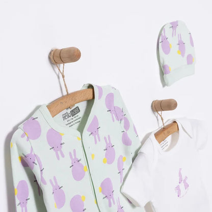 HelloBaby Newborn Baby Cute Elephant Jumpsuit - Ecru - ebebek - Black Friday