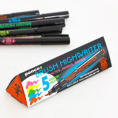 Hightide Highlighter Brush Pen Set