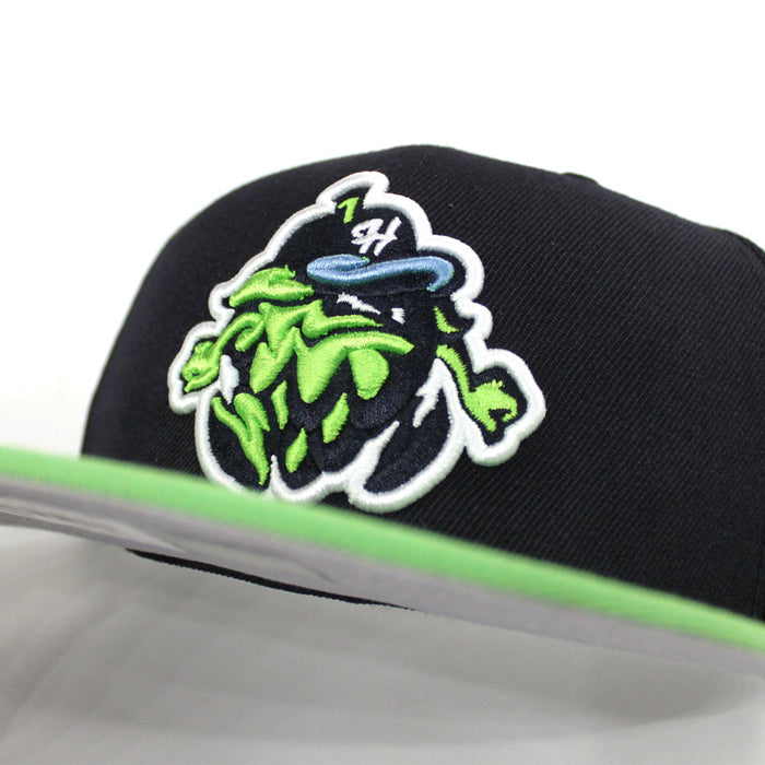 Hillsboro Hops New Era 59Fifty Fitted Hat (Navy Lime Gray Under Brim)