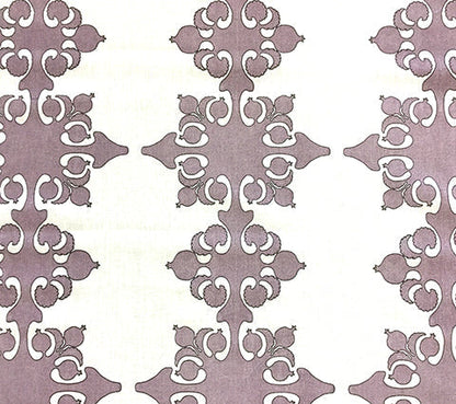 Home Couture Fabric: Argentine - Custom Cinnamon Slate / Chocolate on White 100% Belgian Linen