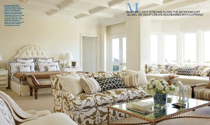 Home Couture Fabric: Prague - Custom Vapor on Tinted Belgian Linen / Cotton