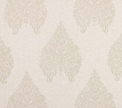 Home Couture Fabric: Taj - Custom Vapor on Ivory 100% Linen