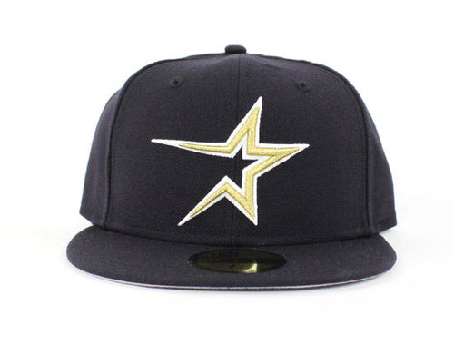 Houston Astros 1999 Retro New Era 59fifty Fitted Hat (Navy Gray Under Brim)