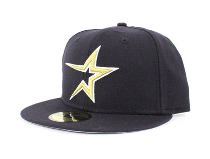 Houston Astros 1999 Retro New Era 59fifty Fitted Hat (Navy Gray Under Brim)