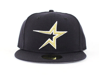 Houston Astros 1999 Retro New Era 59fifty Fitted Hat (Navy Gray Under Brim)