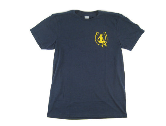 HUF Horseshoe Tee (Navy/Yellow)