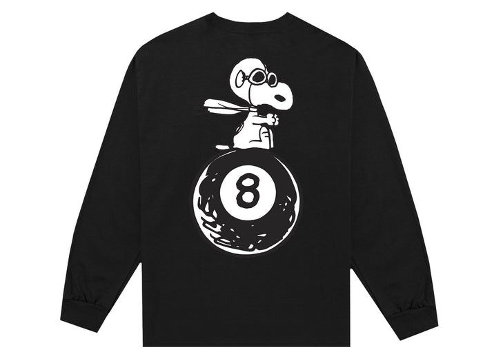 Huf x Peanuts flying ace long sleeve tee (Black)