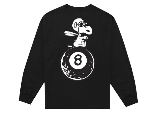 Huf x Peanuts flying ace long sleeve tee (Black)