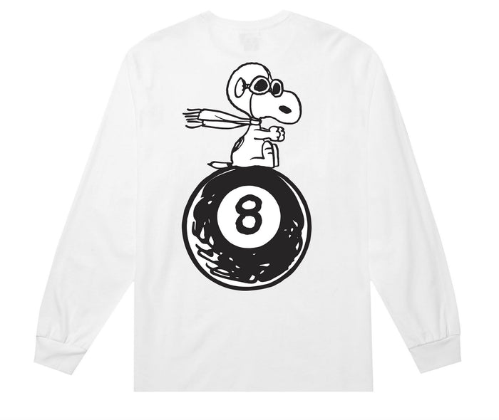 Huf x Peanuts flying ace long sleeve tee (white)