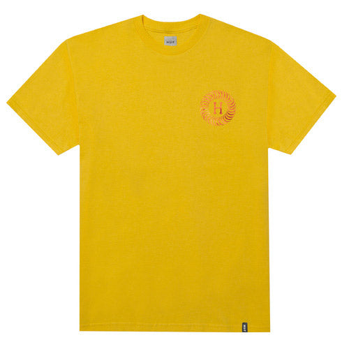 Huf x Spitfire FIRE SWIRL SS TEE (Yellow)