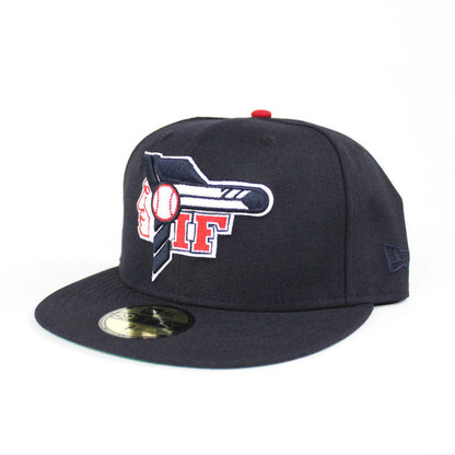 Idaho Falls Braves New Era 59Fifty Fitted Hat (Navy Green Under Brim)