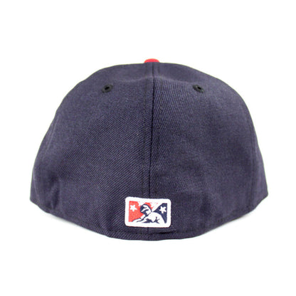 Idaho Falls Braves New Era 59Fifty Fitted Hat (Navy Green Under Brim)