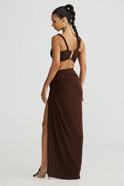 Saira Skirt - Espresso Brown