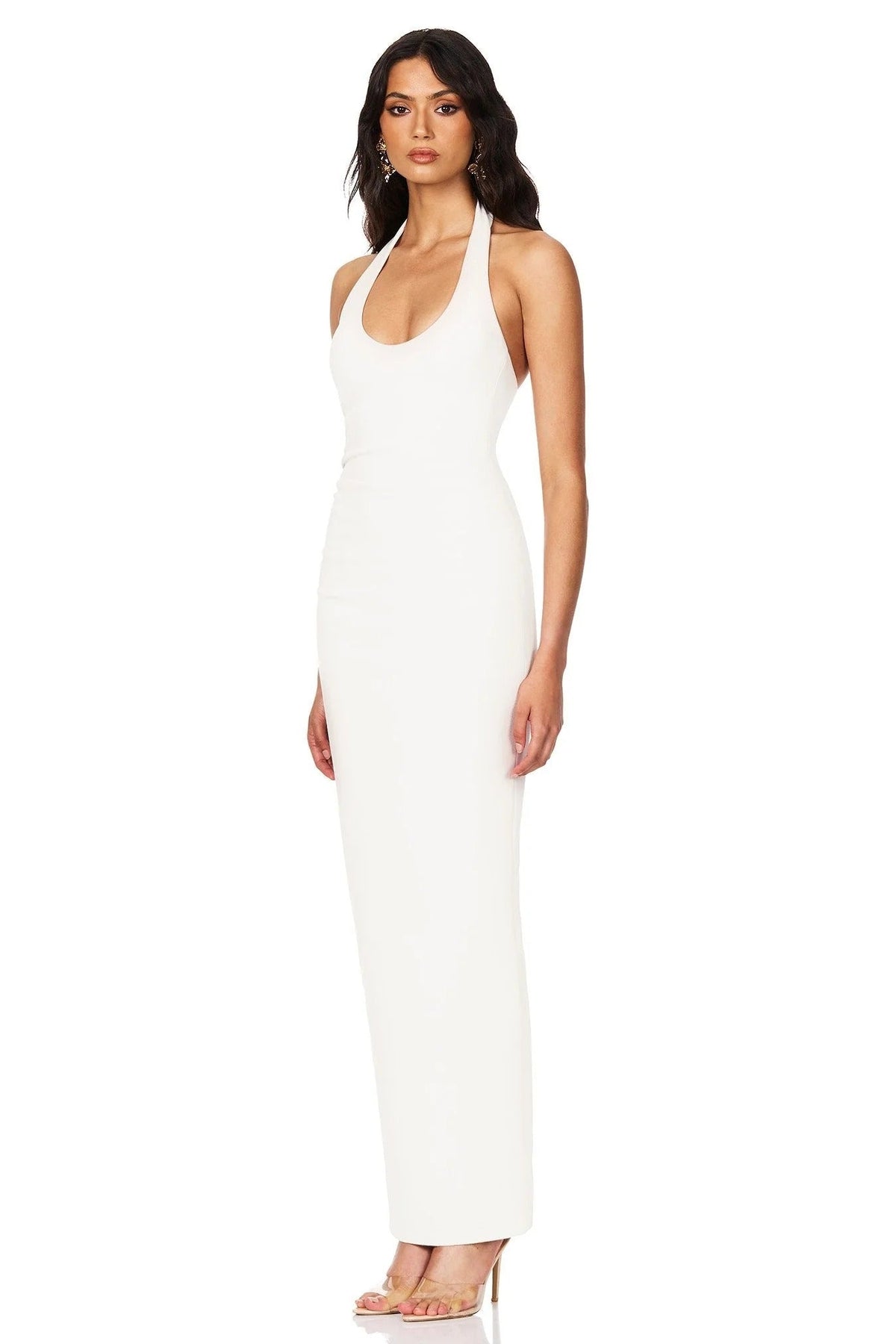 Nookie Natalia Halter Maxi Dress - Ivory