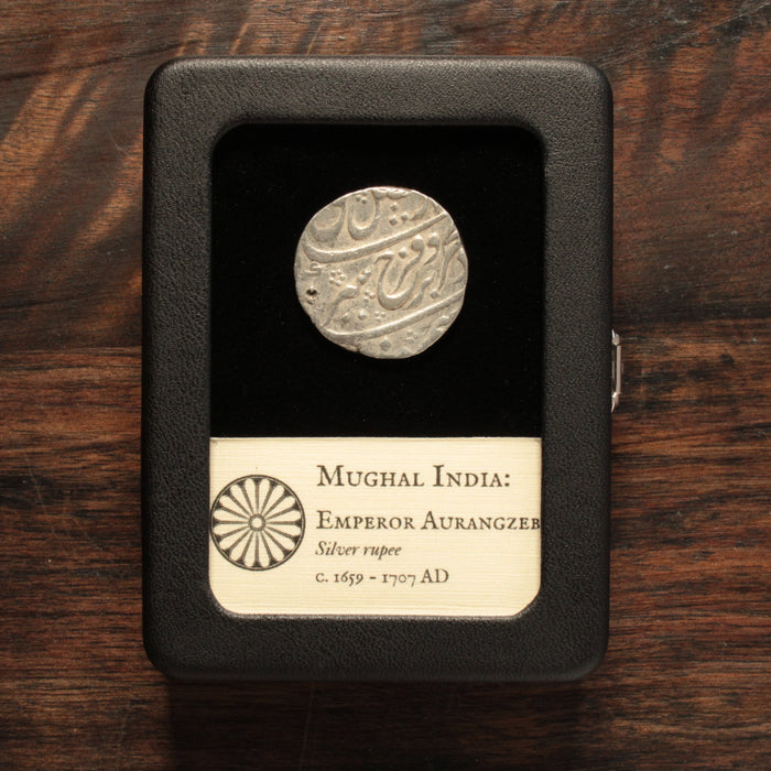 India, Mughal Empire, Emperor Aurangzeb, Silver Rupee - 1659 to 1707 CE - India