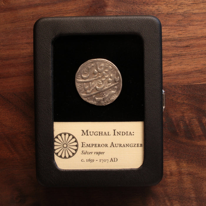 India, Mughal Empire, Emperor Aurangzeb, Silver Rupee - 1659 to 1707 CE - India