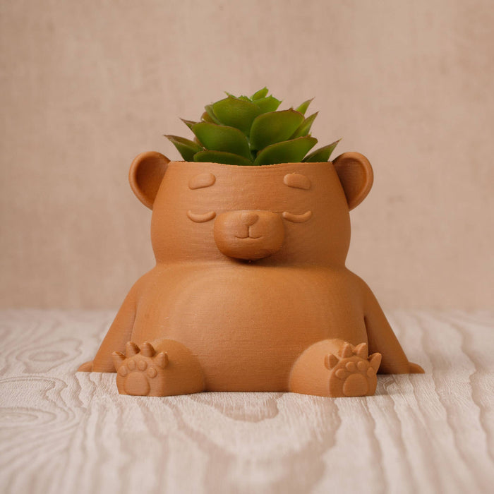 Ingadi - Eco-Friendly Bear Plant Pot: Sustainable 3D Printed PLA