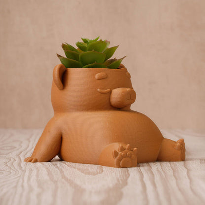 Ingadi - Eco-Friendly Bear Plant Pot: Sustainable 3D Printed PLA
