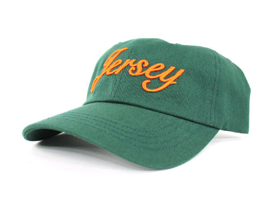 Jersey Script Dad Hat (Green Orange Newport Color)