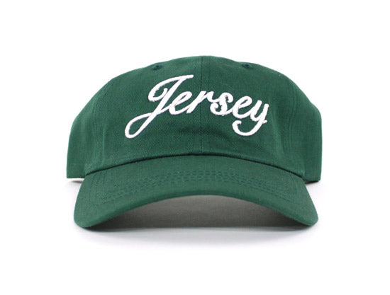 Jersey Script Dad Hat (Green White)
