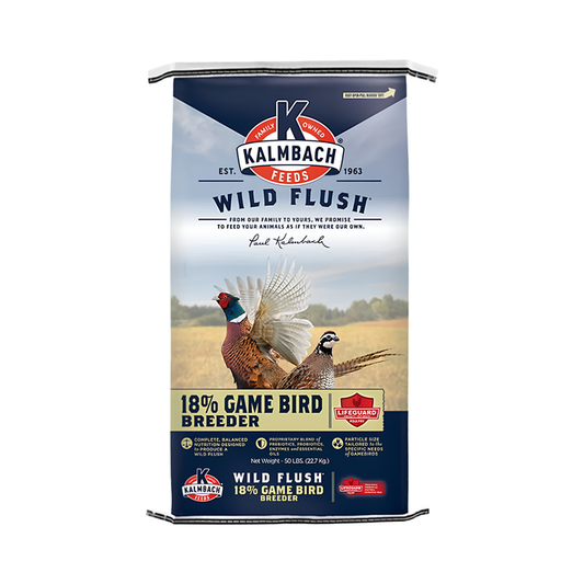 Kalmbach Feeds Wild Flush 18% Grower Gamebird Crumbles Feed