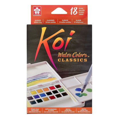 Koi Water Color Pocket Field Sketch Box