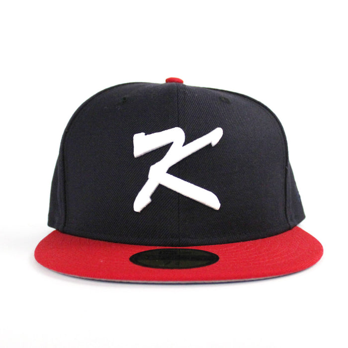 Korea New Era 59Fifty Fitted Hat (Navy Red Gray Gray Under Brim)