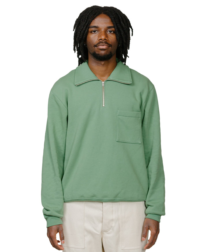lost & found Lady White Co. Lady White Co. Lost & Found Quarter Zip Sweatshirt Faded Green