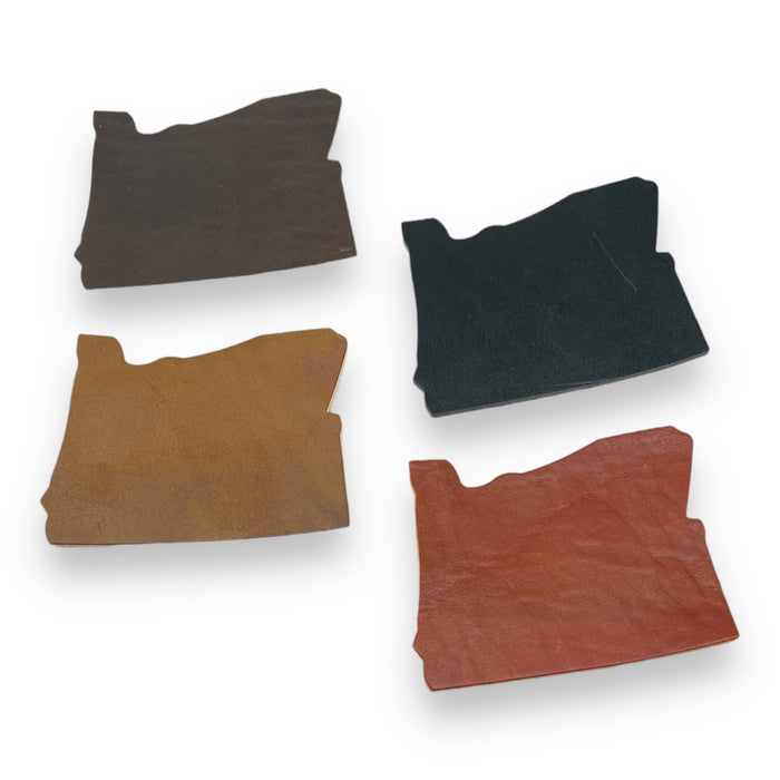 Leather West Coasters (Oregon) Drink Coaster Set