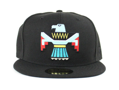 Lightning Bird New Era 59Fifty Fitted Hat (Black Green Under Brim)