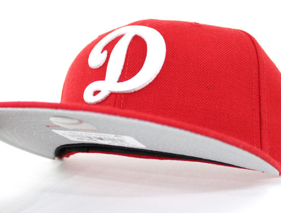 Los Angeles Dodgers 59FIFTY New Era Fitted 59Fifty hat (Red Alternate D Logo Gray Under Brim)