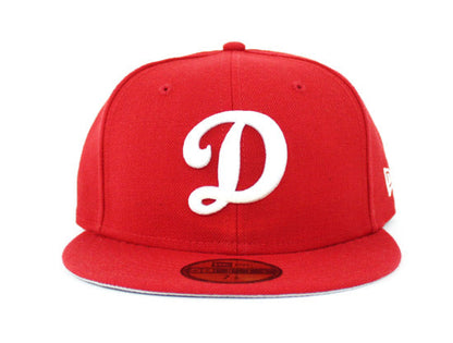 Los Angeles Dodgers 59FIFTY New Era Fitted 59Fifty hat (Red Alternate D Logo Gray Under Brim)