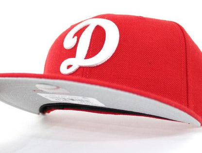 Los Angeles Dodgers 59FIFTY New Era Fitted 59Fifty hat (Red Alternate D Logo Gray Under Brim)