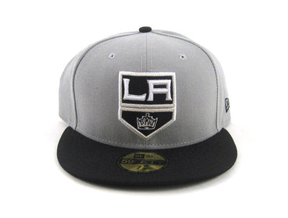 Los Angeles Kings New Era 59Fifty Fitted Hats (GRAY BLACK)