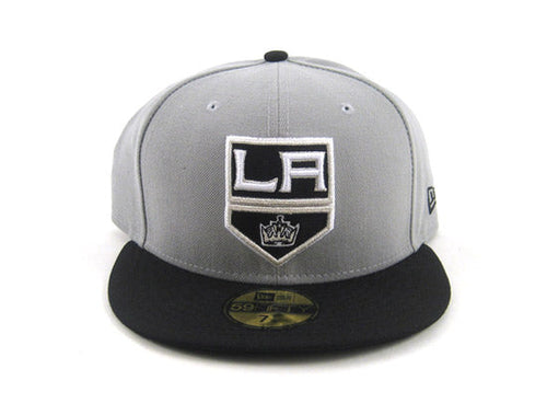 Los Angeles Kings New Era 59Fifty Fitted Hats (GRAY BLACK)
