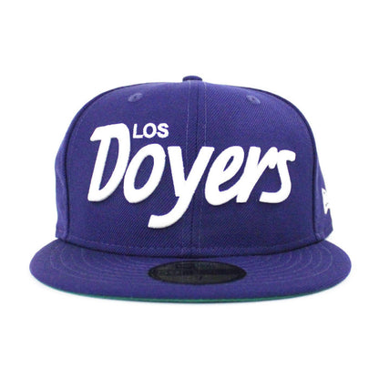 Los Doyers New Era 59Fifty Fitted Hat (Blue Gray Under Brim)