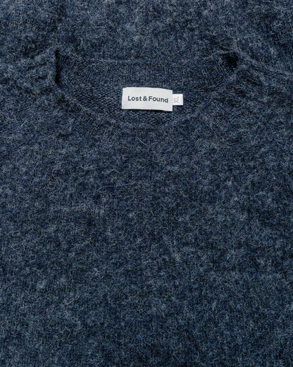 lost & found Lost & Found Lost & Found Shaggy Sweater Charcoal