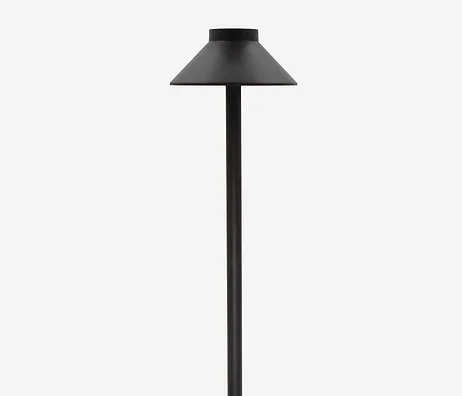 Lumien A5A4-4W Black Aluminum Path Light, Flat Top, 4 Watts