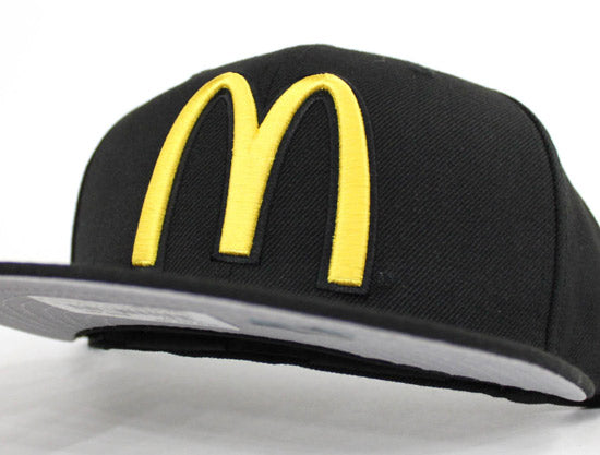 McDonalds New Era 59FIFTY Custom Fitted Hats (Jamie McMurray 1 Black Gray Under Brim)