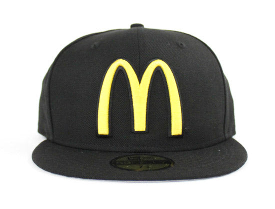 McDonalds New Era 59FIFTY Custom Fitted Hats (Jamie McMurray 1 Black Gray Under Brim)