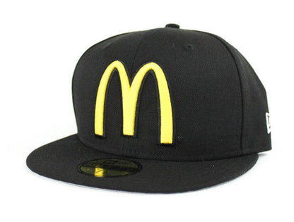 McDonalds New Era 59FIFTY Custom Fitted Hats (Jamie McMurray 1 Black Gray Under Brim)